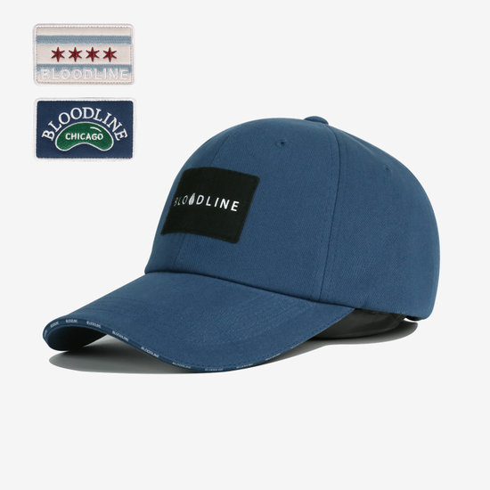 블러드라인  블루 자수패치 시카고 볼캡