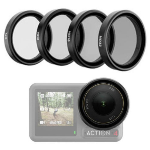 마젠타  DJI 오즈모 액션5 프로,4,3용 ND+CPL 렌즈필터 세트