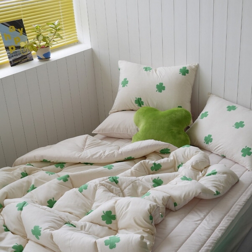 플로라 럭키미 먼지없는 세미 차렵이불 베개세트