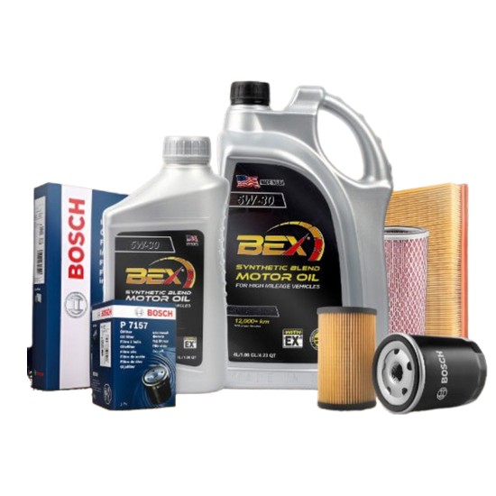 BEX  하이마일리지 5W30 5L + 보쉬필터 쉐보레 크루즈 1.6/1.8 가솔린
