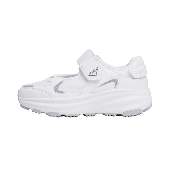 마스터바니에디션  로고 메리 제인 스파이크리스 골프화 421E2SE201_WH