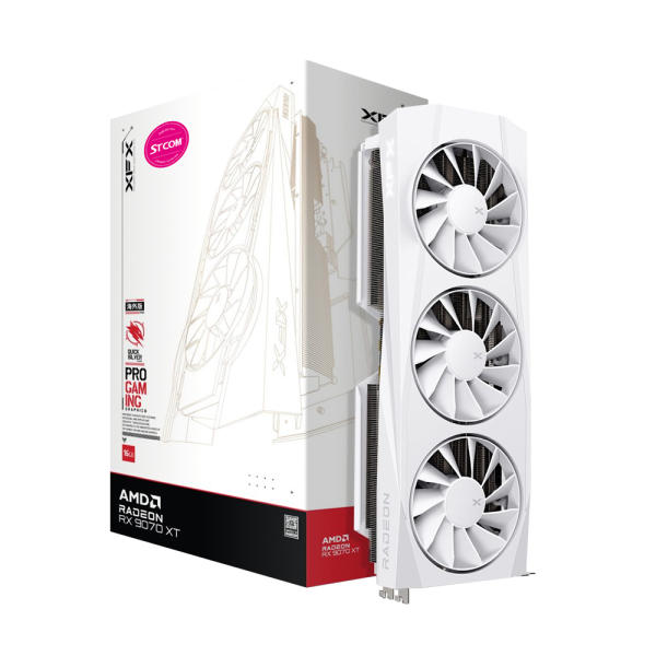 XFX  라데온 RX 9070 XT QUICKSILVER WHITE D6 16GB