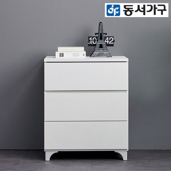 동서가구 스토르 속 깊은 체크 광폭 3단 서랍장 [60cm] - 에누리 가격비교