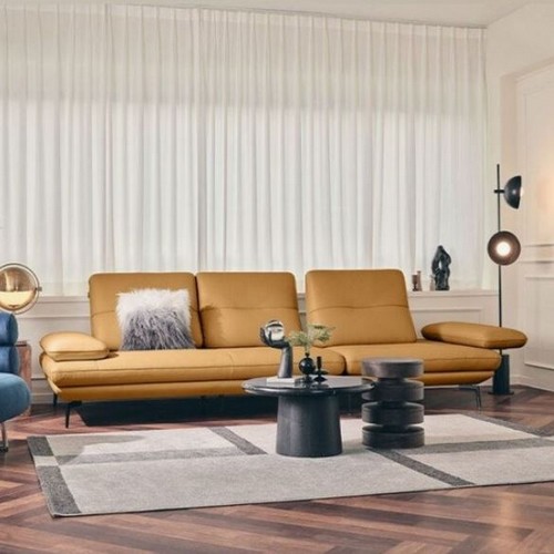 에싸 로마노 컴팩트 스윙기능 론도 천연가죽 소파 4인용