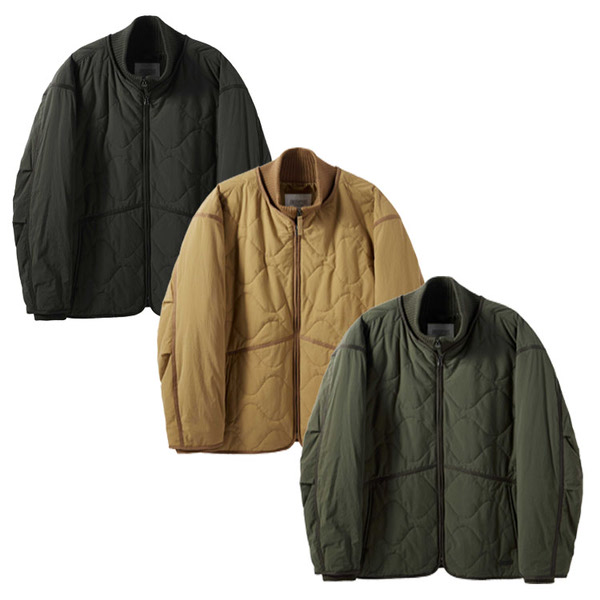 브롬톤  브리티시 캠퍼 하이넥 퀼티드 점퍼 P244UPD407