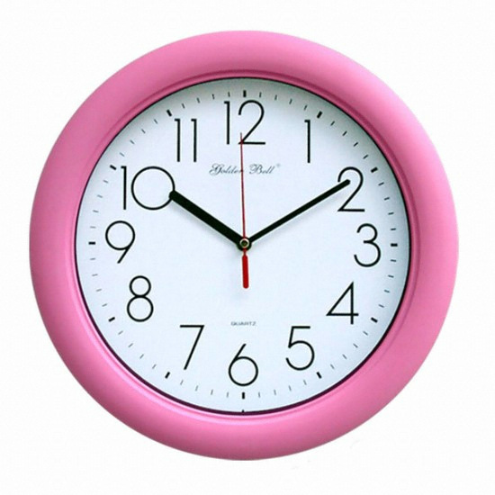 골든벨시계 무소음 핑크 벽시계 (GB3019)
