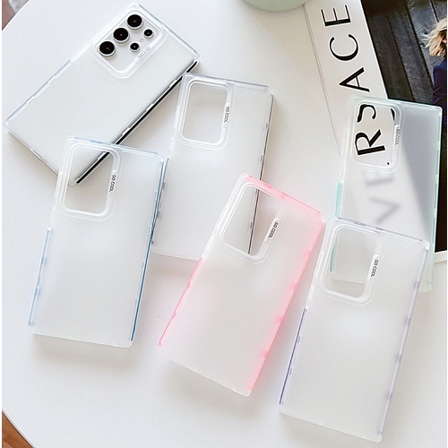 수나르  갤럭시A36 컬러 프레임 슬림 매트 반투명 케이스