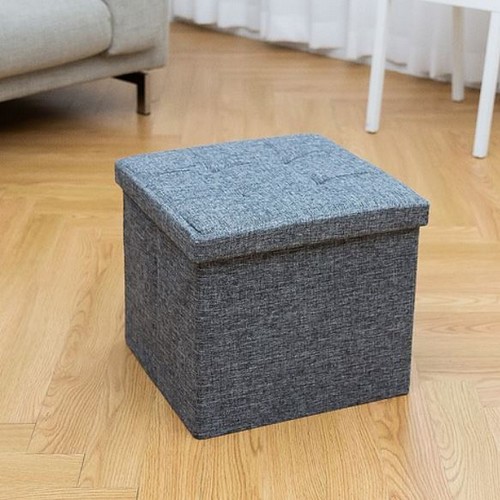 레토지엠에스 레토 패브릭 스툴 수납 화장대 의자 중형