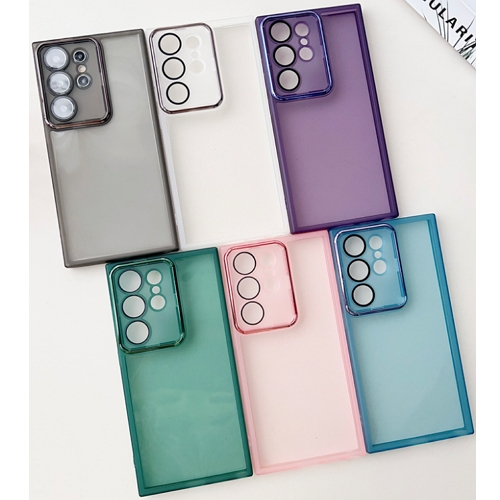 수나르  갤럭시A56 카메라 렌즈보호 커버 컬러풀 투명 케이스