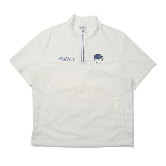 말본골프  버킷 포인트 우븐 아노락 M5223PJK41OWT