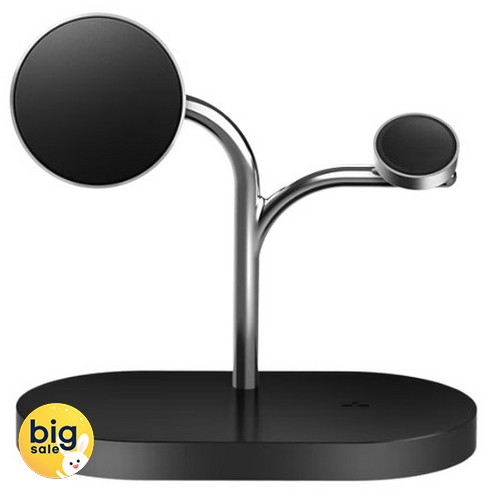 3in1 마그넷 무선충전기 GP-PWU024WIABK