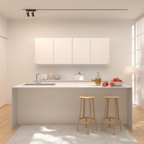 리바트  키친 크렘 ㄱ자 멀티수납형