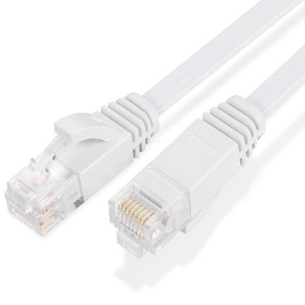 ABC넷  CAT.6 플랫 화이트 랜케이블