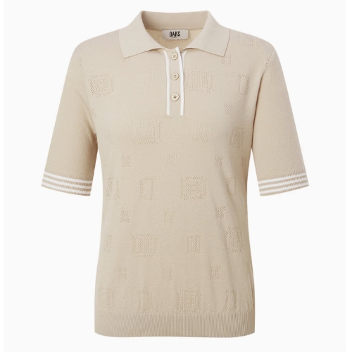 LF 닥스골프 전판 로고 스카시 카라형 스웨터 DNSW5B312I2