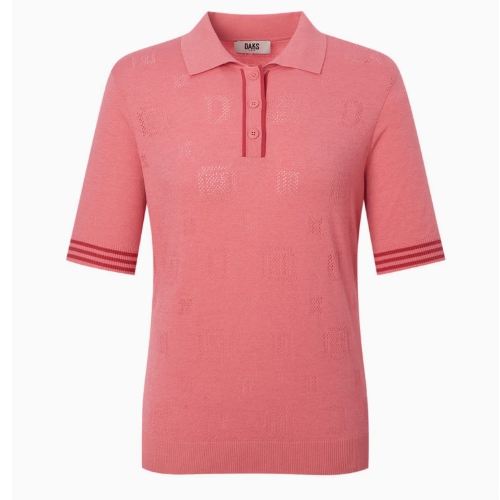 LF 닥스골프 전판 로고 스카시 카라형 스웨터 DNSW5B312P3