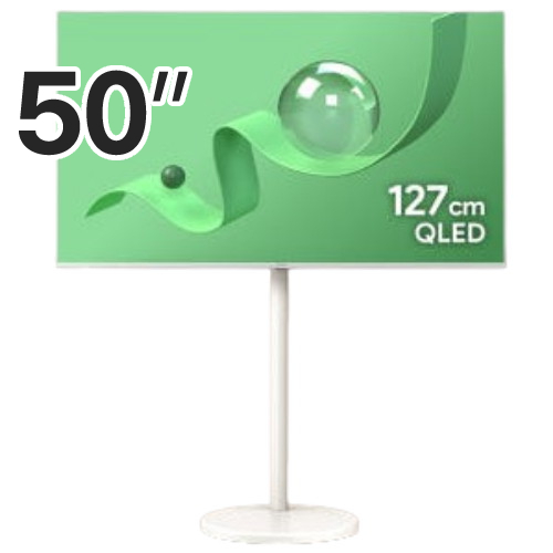 더함 우버 AMG 리얼 화이트 스마트 50 QLED 120HZ 돌비 AI 구글 5.0 이동형 패키지