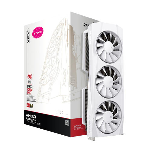 XFX  라데온 RX 9070 XT QUICKSILVER Magnetic Air WHITE D6 16GB