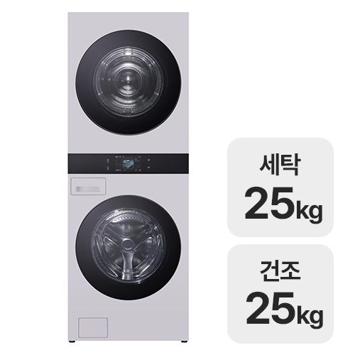 LG전자 트롬 AI 오브제컬렉션 워시타워 WA2525MMZF
