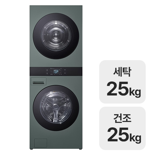 LG전자 트롬 AI 오브제컬렉션 워시타워 WA2525GGZF