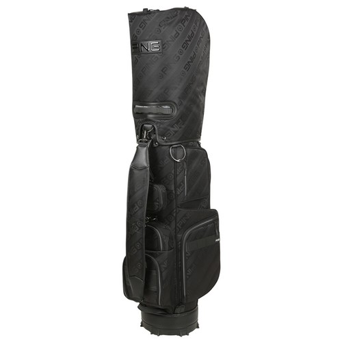 핑  로고 자가드 캐디백 111E7CB001_BK