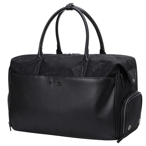 핑  로고 패턴 보스턴백 111E7BB001_BK