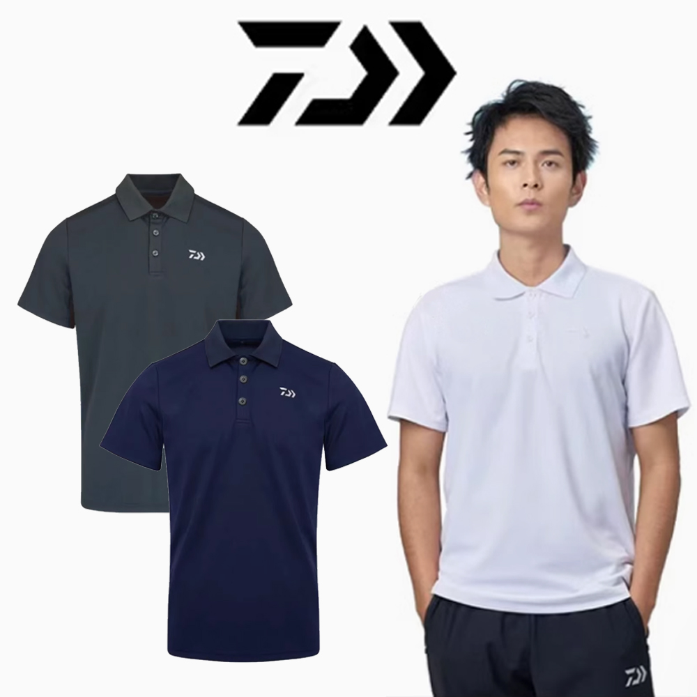 다이와  카라 반팔 티셔츠 DE-5223CS