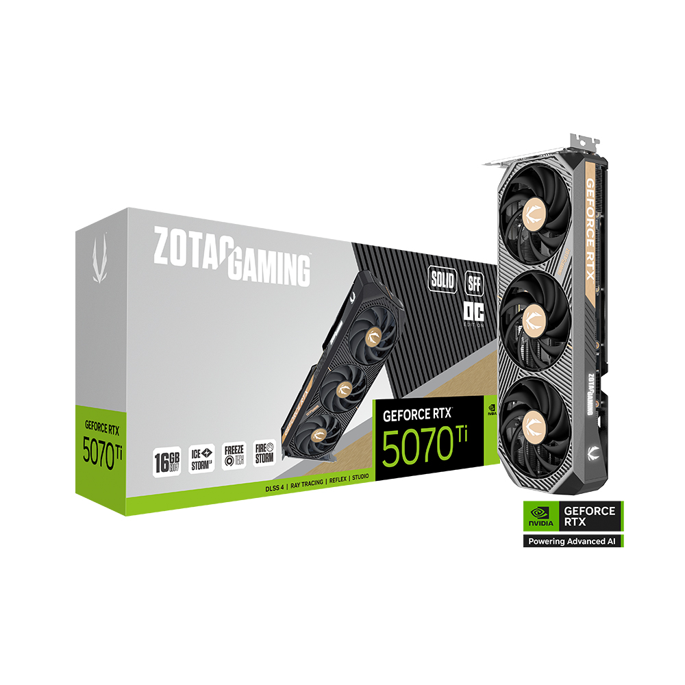 ZOTAC GAMING 지포스 RTX 5070 Ti SOLID SFF OC D7 16GB