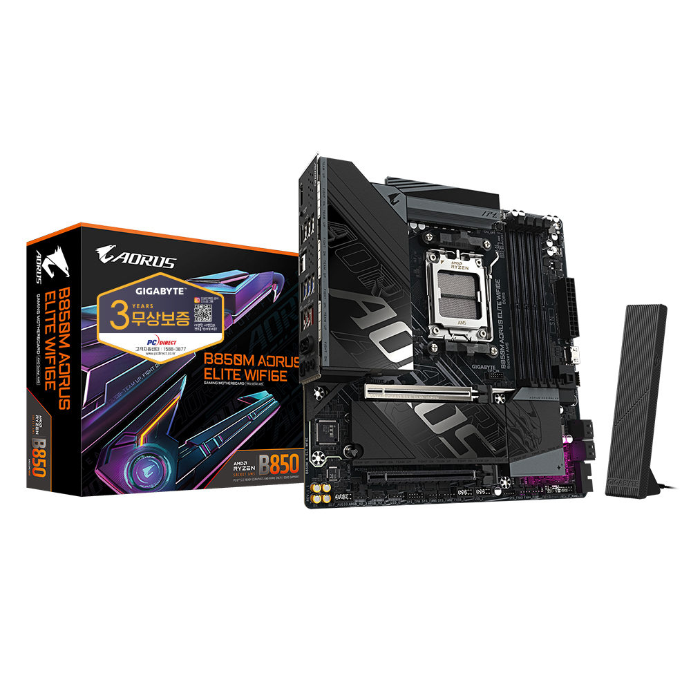 GIGABYTE  B850M AORUS ELITE WIFI6E 피씨디렉트