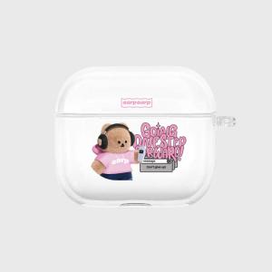 어프어프  에어팟3 COVY DOT COM MOBILE VERSION 클리어 하드 케이스