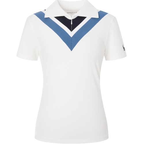 헤지스골프 하프집 티셔츠 HWTS5B315OW