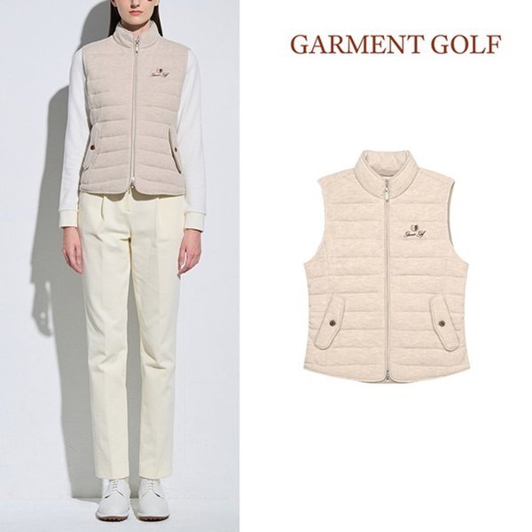 럭스골프 가먼트골프 구스 다운 풀오픈 방풍 니트 베스트 GFKVD464