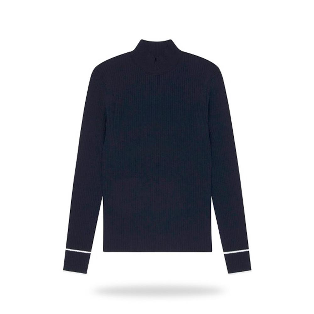 럭스골프 가먼트골프 베이직 하이넥 긴팔 니트 셔츠 GFKPD151