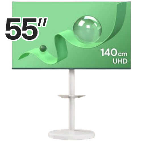 더함 우버 AMG 스마트 55 QLED 120HZ 돌비 AI 구글 5.0 이동형 패키지