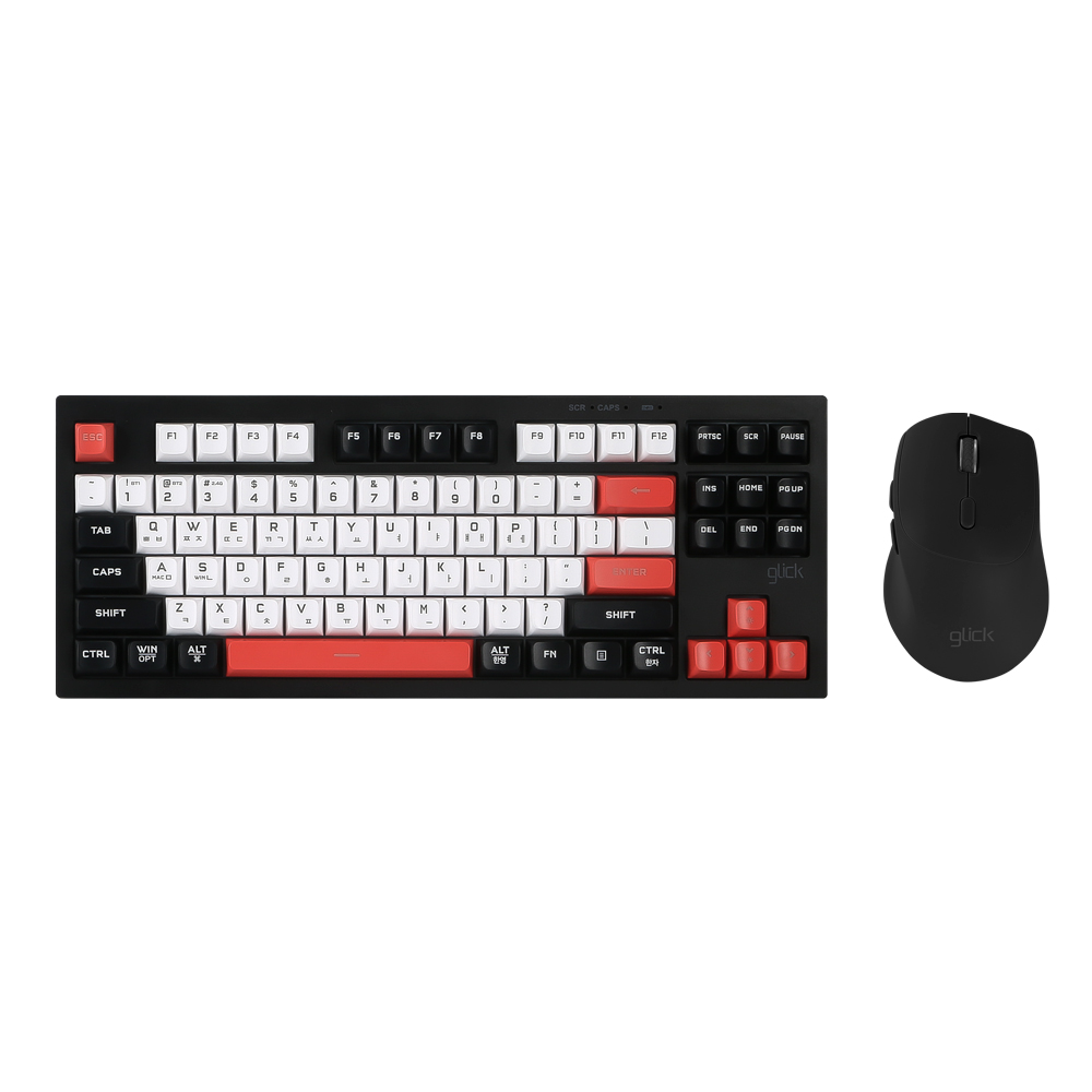 지클릭커  OFFICEPRO WMK50 사일런스 M 87 무선 키보드 마우스 세트