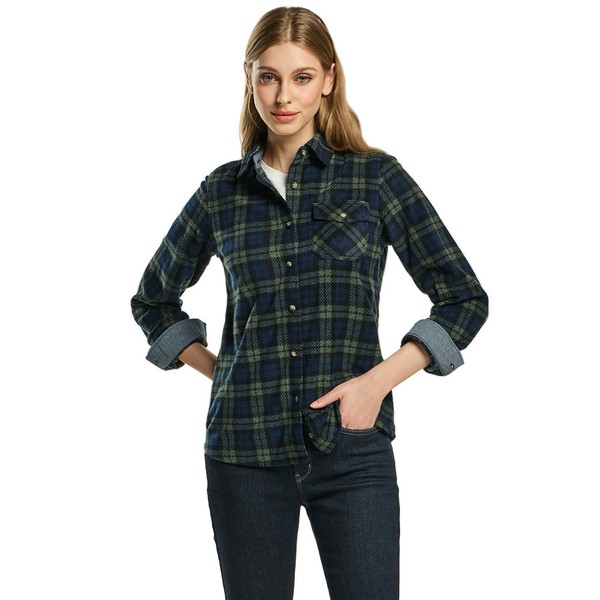 CQR 캐주얼 플리스 긴팔 셔츠 CQ-WOS220