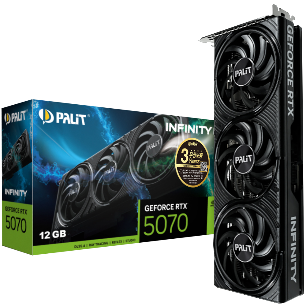 PALIT  지포스 RTX 5070 Infinity 3 D7 12GB 이엠텍