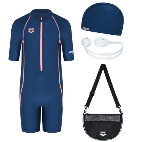 아레나  킥앤풀 여아동 3부 반신 슈트 키트 A5SG1KG03NVY