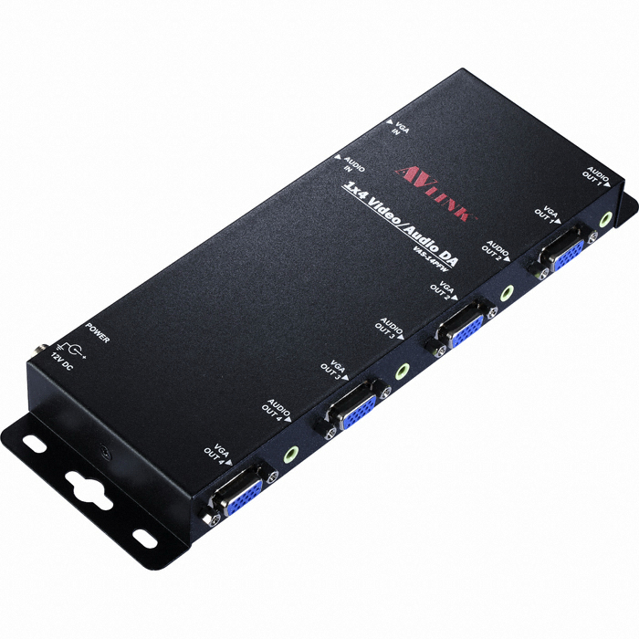 강원전자 NETmate 고해상도 4:1 모니터 분배기 벽걸이형 (VAS-14PFW)