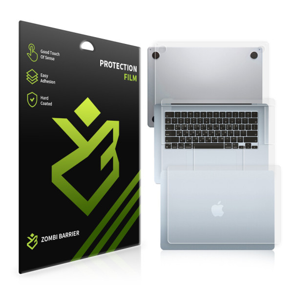 좀비베리어  애플 2025 맥북에어15 M4 외부보호필름