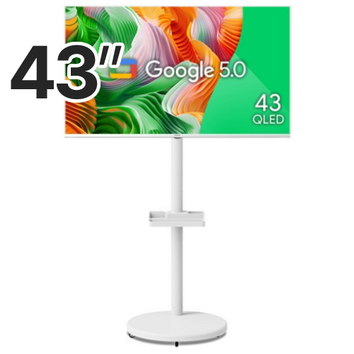 더함 우버 AMG 스마트 43 QLED 120HZ 돌비 AI 구글 5.0 이동형 패키지