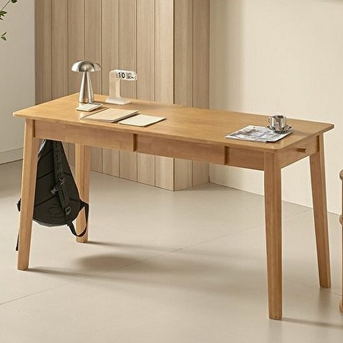 에넥스 ENNEE 프롬 고무나무 원목 책상