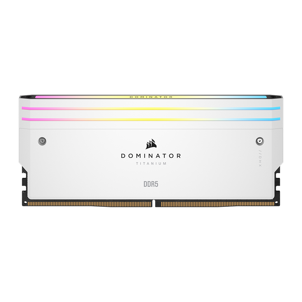 CORSAIR  DDR5-6400 CL32 Dominator Titanium WHITE 패키지