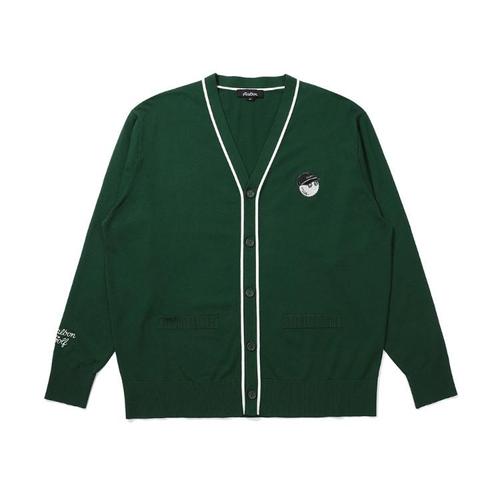 말본골프  베이직 V넥 가디건 M5121PKO03GRN