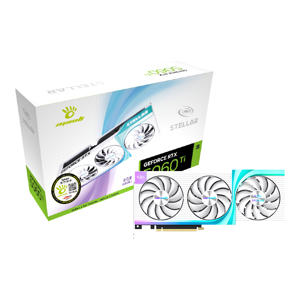 Manli  지포스 RTX 5060 Ti Stellar OC D7 8GB 대원씨티에스