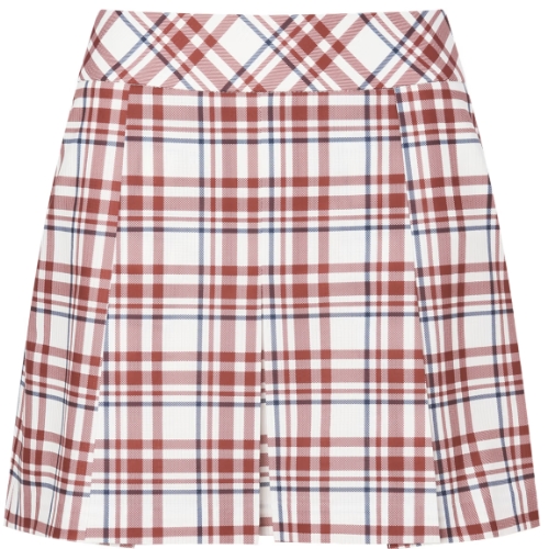 헤지스골프 체크 밴드스커트 HWSK5B352D3