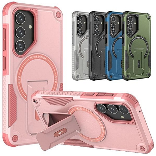 수나르  갤럭시A36 아머 맥세이프 범퍼 킥스탠드 하드 케이스