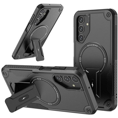 수나르  갤럭시A35 아머 맥세이프 범퍼 킥스탠드 하드 케이스