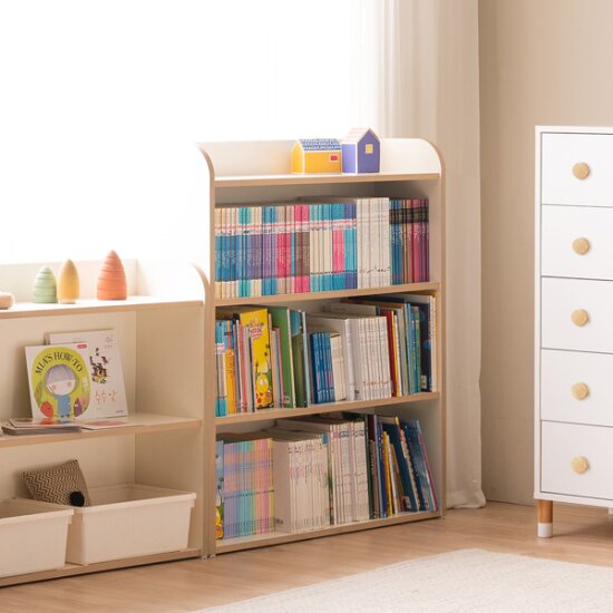 윌로우 토토 전면 3단 책장 교구장 900