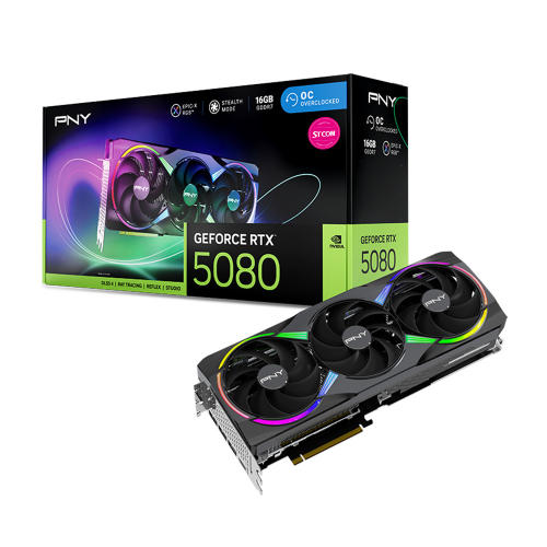 PNY  지포스 RTX 5080 EPIC-X RGB OC D7 16GB Triple Fan STCOM