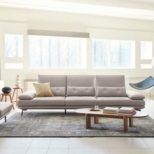 에싸 시모네 컴팩트 스윙기능 론도 천연가죽 소파 4인용